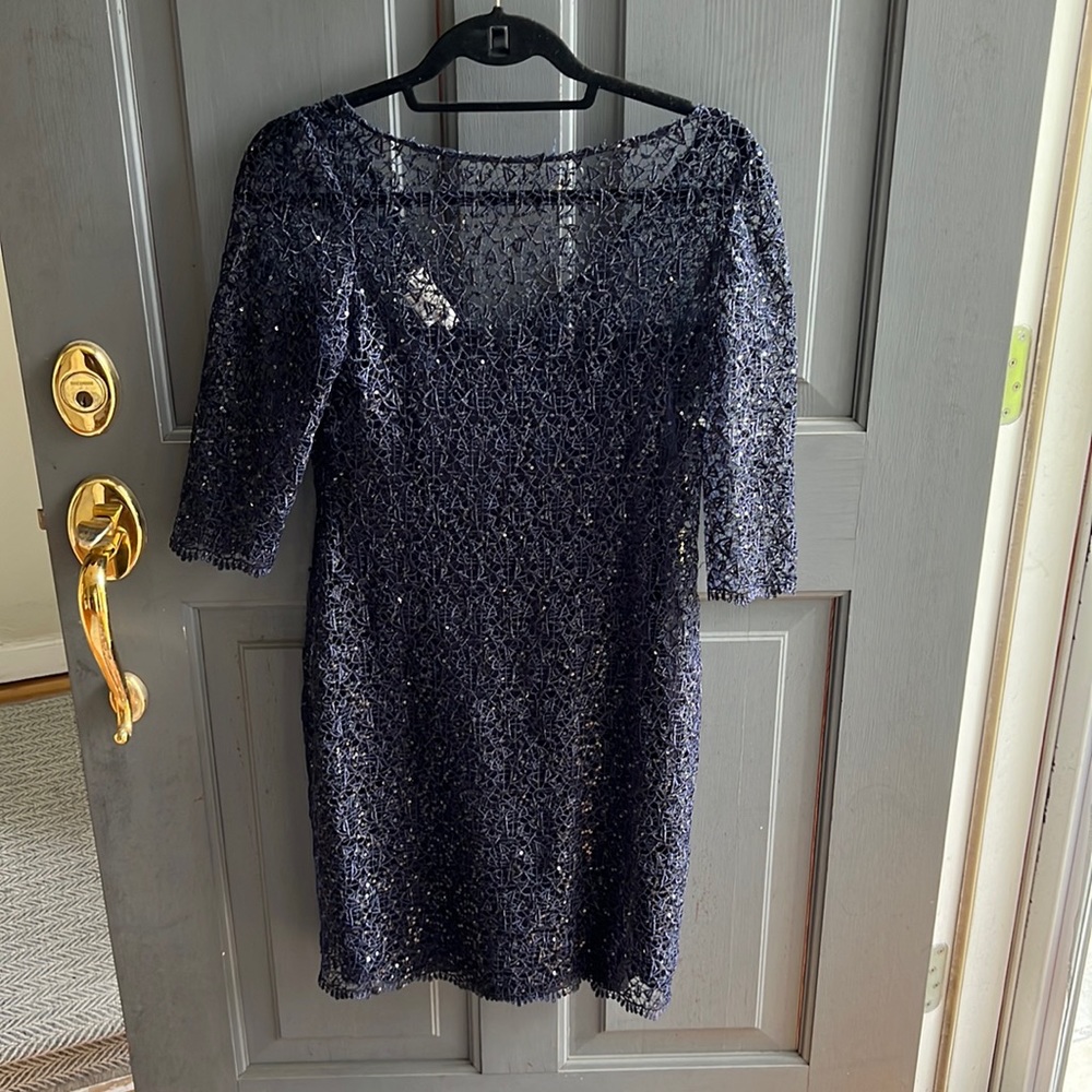 Brand new, lace layered, sequins, good quality,